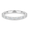 Felicity – Baguette Stone Wedding Ring - 18k White Gold