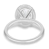 Phoebe – Oval Halo - 18k White Gold