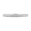 Kaitlyn – Half Pavé Wedding Ring - 18k White Gold