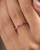 Sophie — Round and Marquise Accent Pink Sapphire Ring Lifestyle Image