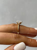 Nienna - 5 Claw Pear Solitaire with Hidden Halo Lifestyle Image