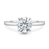 Lilly – 4 Claw Round Solitaire - 18k White Gold