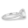 Avery – Double Tipped 4 Claw Oval Solitaire - 18k White Gold