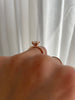 Aubrey - Double-Tipped 4 Claw Elongated Cushion Solitaire with Hidden Halo Lifestyle Image