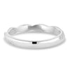 Faith - Twisted Wedding Ring with Pavé - 18k White Gold