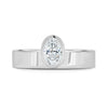 Carmen - Oval Bezel with Cigar Band - 18k White Gold