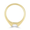 Brodie - Emerald Bezel Set Fashion Ring - 9k Yellow Gold