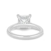 Natalie – Cathedral Princess Solitaire with Hidden Halo - 18k White Gold