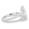 Zariyah - Marquise Solitaire with 6 Claw Setting and Hidden Halo - 18k White Gold