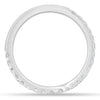 Demi – 2/3 Pavé Curved Wedding Ring - 18k White Gold