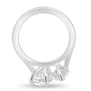 Jana - Double Setting Pear and Marquise Solitaires - 18k White Gold