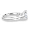 Lilith - 4 Claw Princess Solitaire - 18k White Gold
