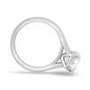 Blair - Oval Cathedral Solitaire - 18k White Gold