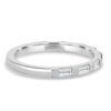 Felicity – Baguette Stone Wedding Ring - 18k White Gold