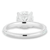 Charlie - 4 Claw Pavé Round Solitaire with Hidden Halo - 18k White Gold