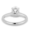 Hilary - 4 claw Oval Solitaire - 18k White Gold