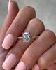 Annika - Elongated Cushion Cut with Hidden Halo Lifestyle Image