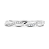 Faith - Twisted Wedding Ring with Pavé - 18k White Gold