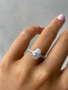 Brynlee - 5 Claw Pear Solitaire with 2/3 pave band Lifestyle Image