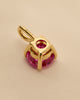 Alicia — Round Pink Sapphire Pendant Lifestyle Image