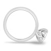 Iris – 6 Claw Round Solitaire - 18k White Gold