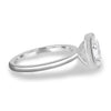 Sage - Bezel Set Oval Solitaire - 18k White Gold