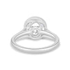 Maeve - Bezel Cathedral set with Twisted Gallery - 18k White Gold