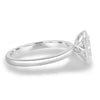 Armani - Bezel Set Oval Solitaire - 18k White Gold