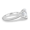 Nienna - 5 Claw Pear Solitaire with Hidden Halo - 18k White Gold