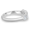 Betty - Bezel Set Oval Wedding Ring - 5 stones 18k White Gold