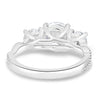 Jaylene - Round Trilogy with Twisted Band - 18k White Gold