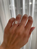 Irene - Radiant Solitaire with Hidden Halo and Side Stones Lifestyle Image