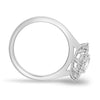 Savannah - Cathedral Oval Halo - 18k White Gold