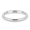 Ashton - Plain Wedding Ring - 18k White Gold Straight