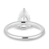 Amy – 3 Claw Pear Solitaire - 18k White Gold Eagle Claw