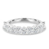 Lana - Round and Marquise Accent Wedding Ring - 18k White Gold