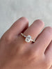 Cali - 4 Claw Elongated Cushion Solitaire with Accent Stones Lifestyle Image