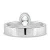 Carmen - Oval Bezel with Cigar Band - 18k White Gold