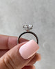 Amanda - 6 Claw Pavé Round Solitaire with Hidden Halo Lifestyle Image