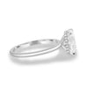Liberty - Radiant Solitaire with Hidden Halo - 18k White Gold