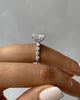 Josephine – Radiant Solitaire with Side Stones & Hidden Halo Lifestyle Image