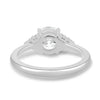 Greta – Round Trilogy with Round Side Stones - 18k White Gold