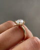 Emma – Oval Solitaire with Hidden Halo Lifestyle Image