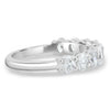 Alexandra - Oval Eternity Ring - Half Eternity 18k White Gold