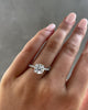 Charlie - 4 Claw Pavé Round Solitaire with Hidden Halo Lifestyle Image