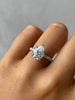 Brynlee - 5 Claw Pear Solitaire with 2/3 pave band Lifestyle Image