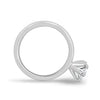 Alia - 5 Claw Pear Solitaire - 18k White Gold