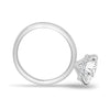 Aria - 6 Claw Round Solitaire with Hidden Halo - 18k White Gold