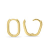 Tiffany - Elongated Oval Hoop Earrings - 14k Yellow Gold