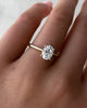 Emily - Oval Solitaire with Tapered Band Lifestyle Image